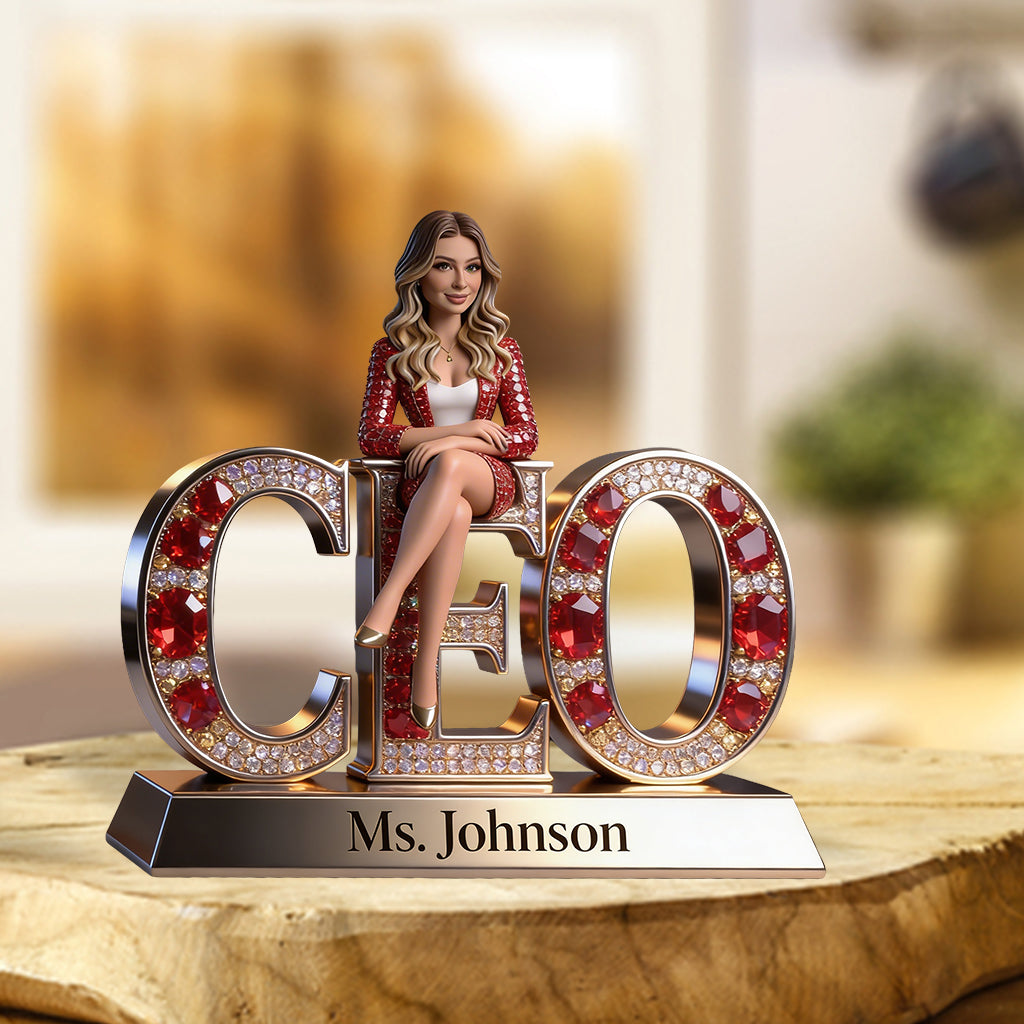 Custom Any Photo Perfect Office Decoration - Personalized Colleague Custom Shaped Acrylic Plaque