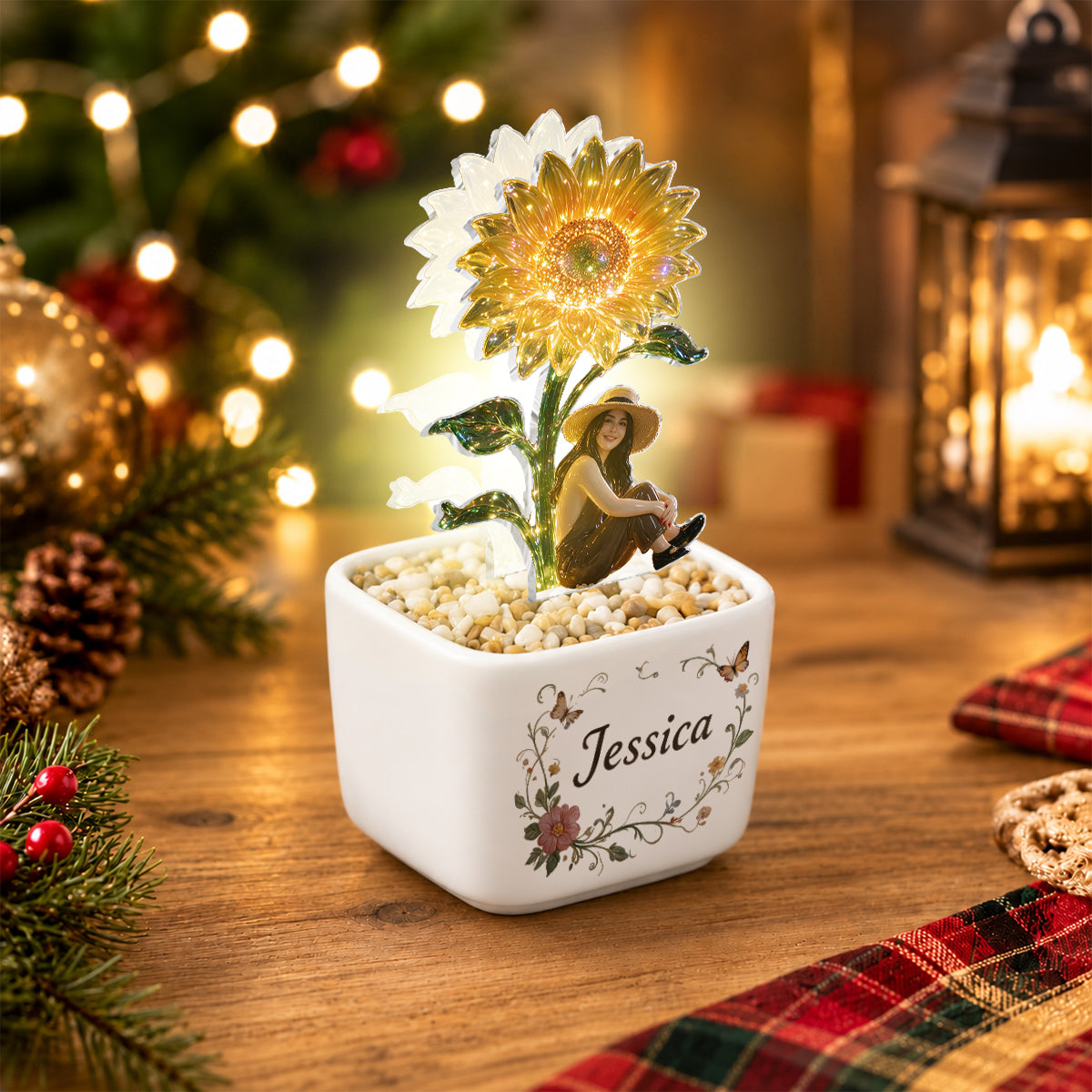 Love Myself - Personalized Self Love LED Light Ceramic Pot