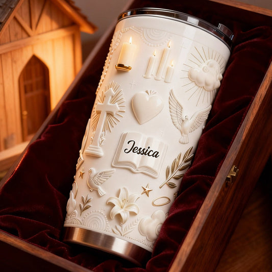 Faith Over Fear - Personalized Christian Tumbler