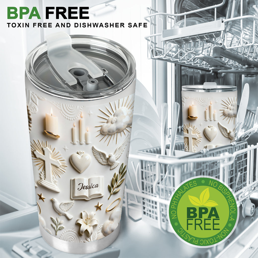 Faith Over Fear - Personalized Christian Tumbler