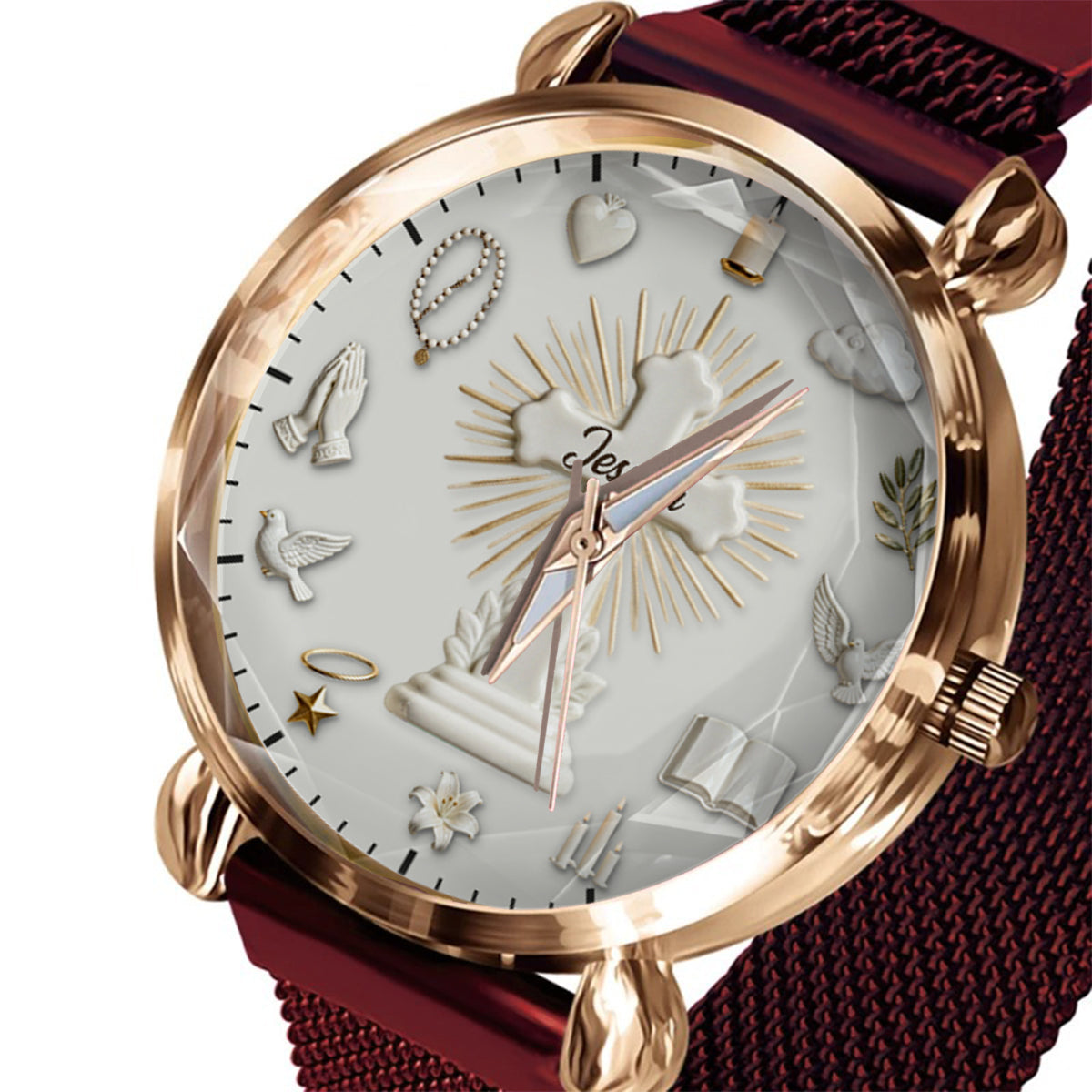 Faith Over Fear - Personalized Christian Women Hand Watch