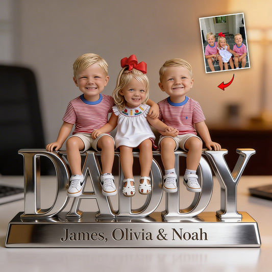 Custom Any Photo - Personalized Father Custom Shaped Acrylic Plaque