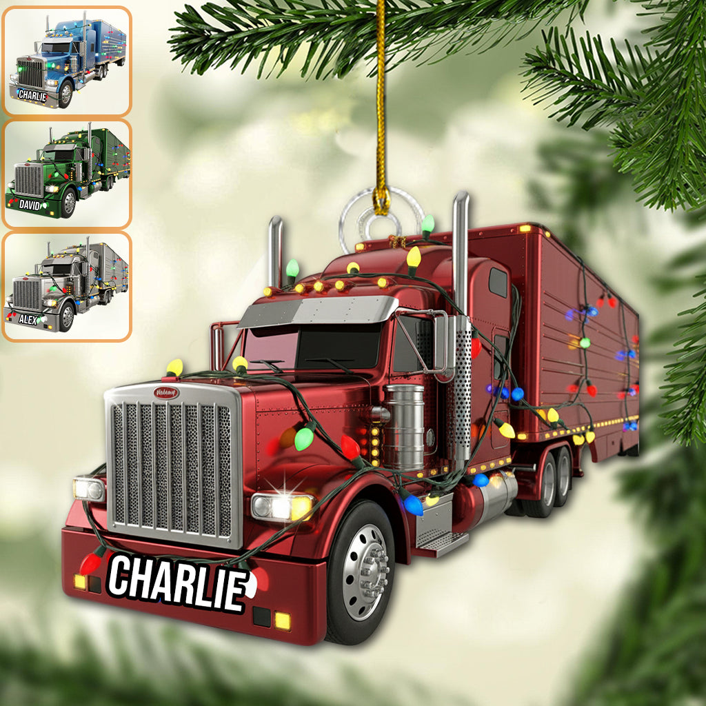 Truck Driver - Personalized Trucker Ornament