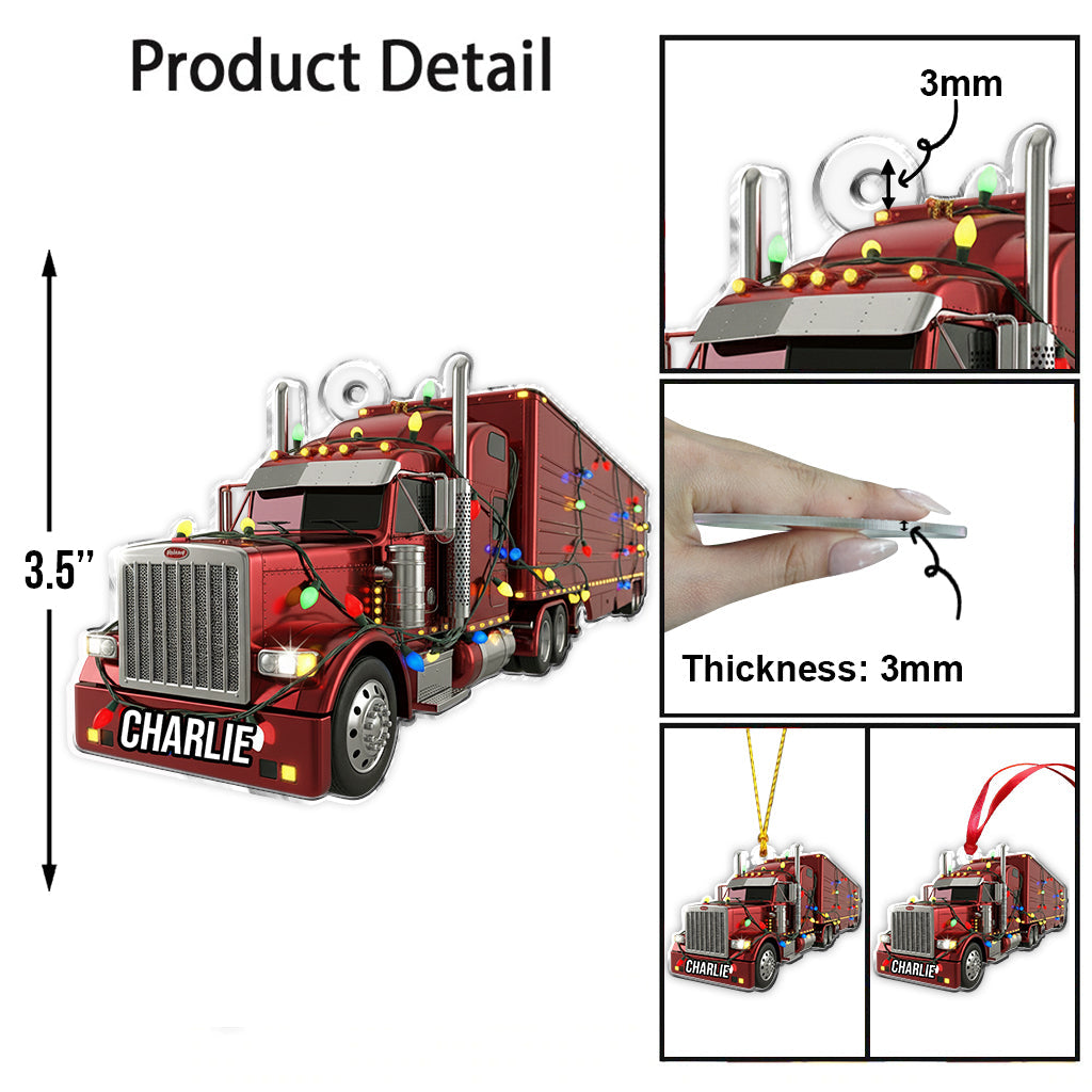 Truck Driver - Personalized Trucker Ornament