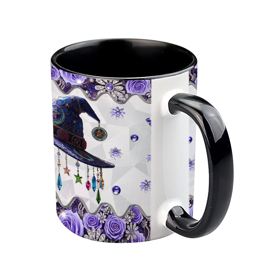 Beautiful Hat Witch - Personalized Witch Accent Mug
