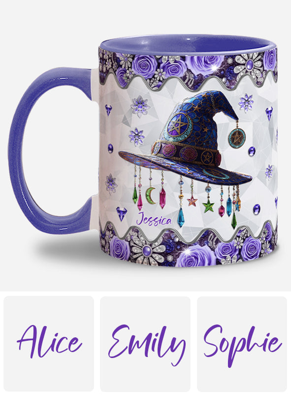 Beautiful Hat Witch - Personalized Witch Accent Mug