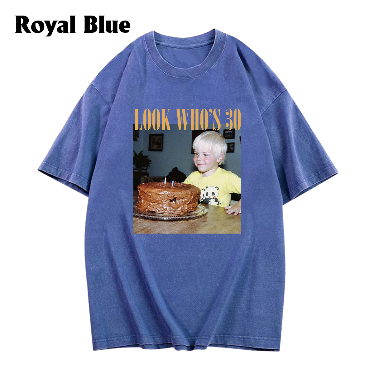 Birthday Gift - Personalized Birthday Washed T-Shirt