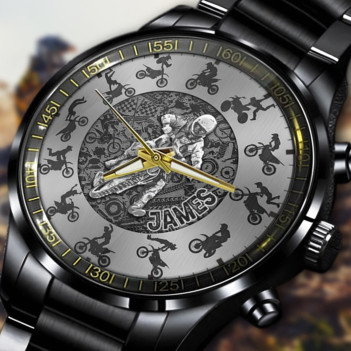 Cool Biker - Personalized Dirt Bike Hand Watch