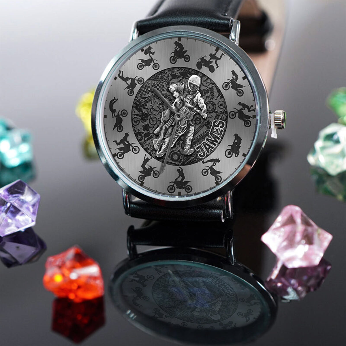Cool Biker - Personalized Dirt Bike Hand Watch
