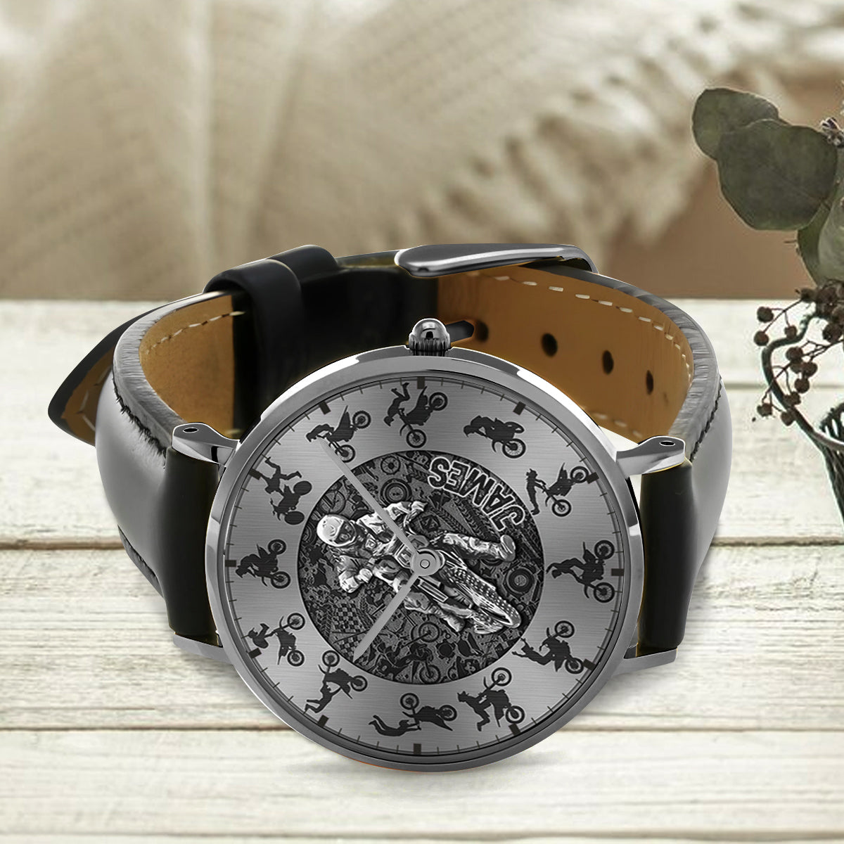 Cool Biker - Personalized Dirt Bike Hand Watch