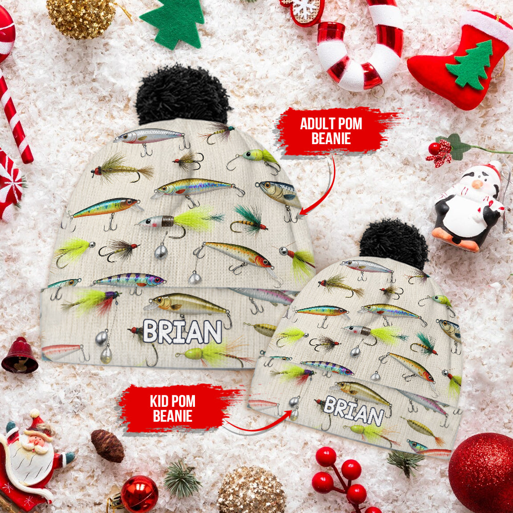 Love Fishing - Personalized Fishing Beanie Hat