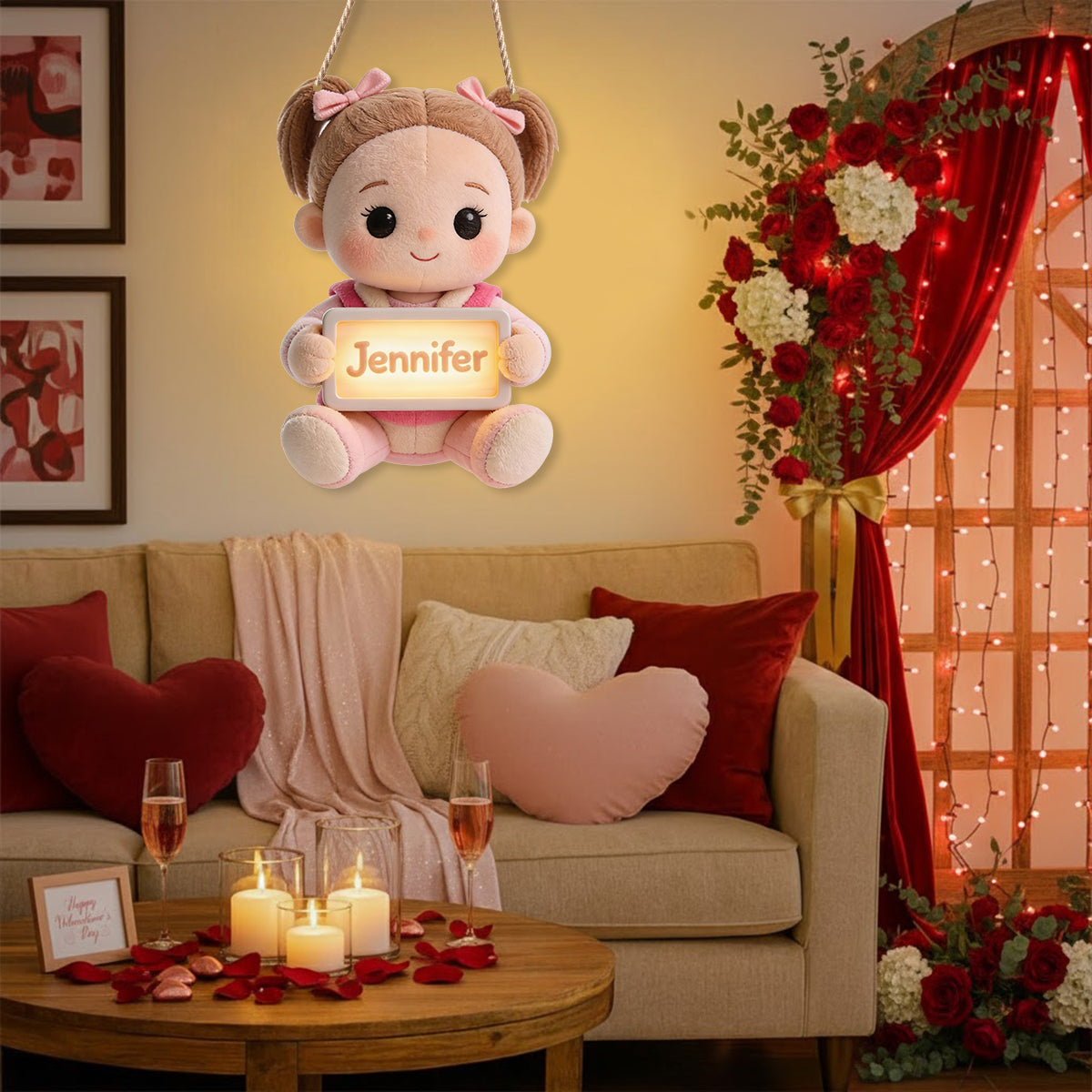 Room Name - Personalized Kid LED Light Acrylic Sign