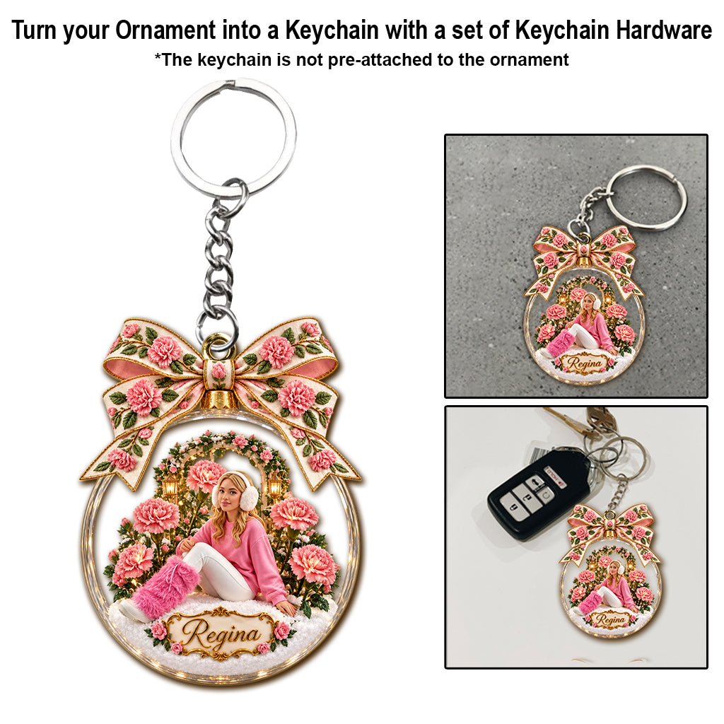 Birth Flower Merry Christmas Gift - Personalized Self Love Ornament