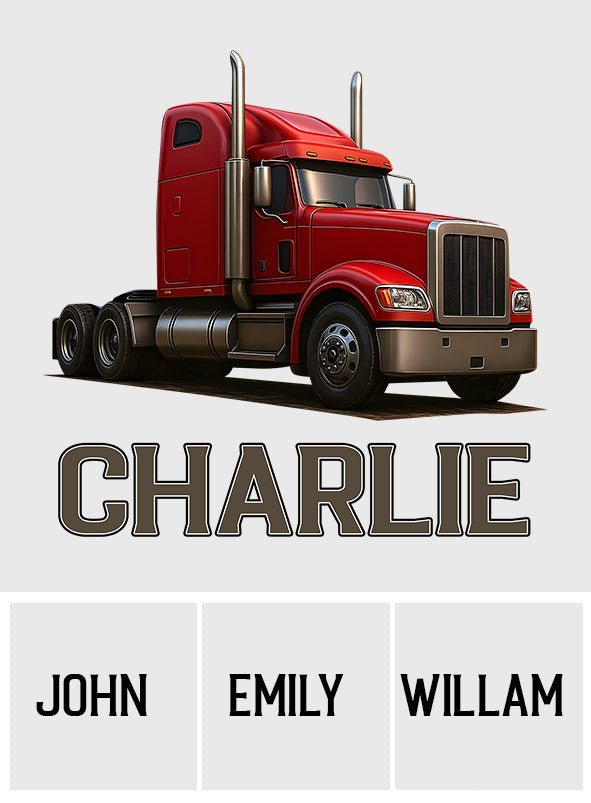 Best Trucker Ride With Pride - Personalized Trucker Decal Full