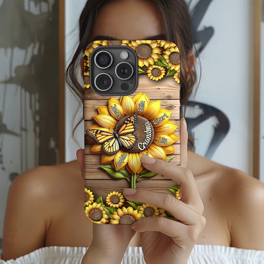 You Are My Sunshine Grandma Mom - Personalized Grandma Full Print Phone Case