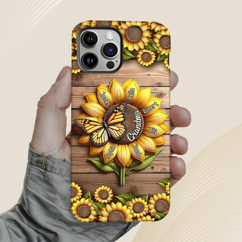 You Are My Sunshine Grandma Mom - Personalized Grandma Full Print Phone Case