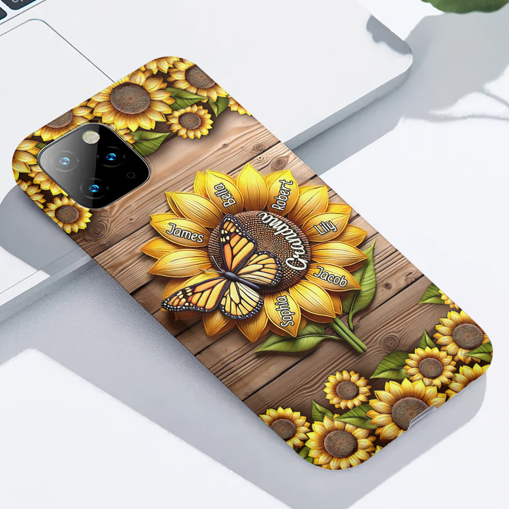 You Are My Sunshine Grandma Mom - Personalized Grandma Full Print Phone Case