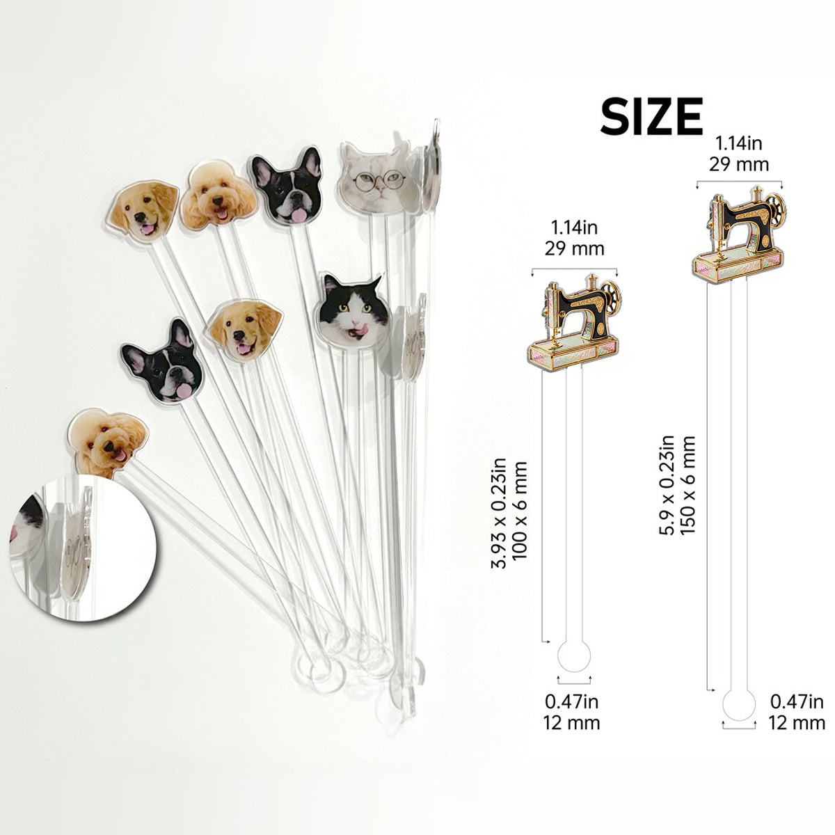 Just A Girl Who Loves Sewing - Personalized Sewing Set Accent Mug with Acrylic Stirrers