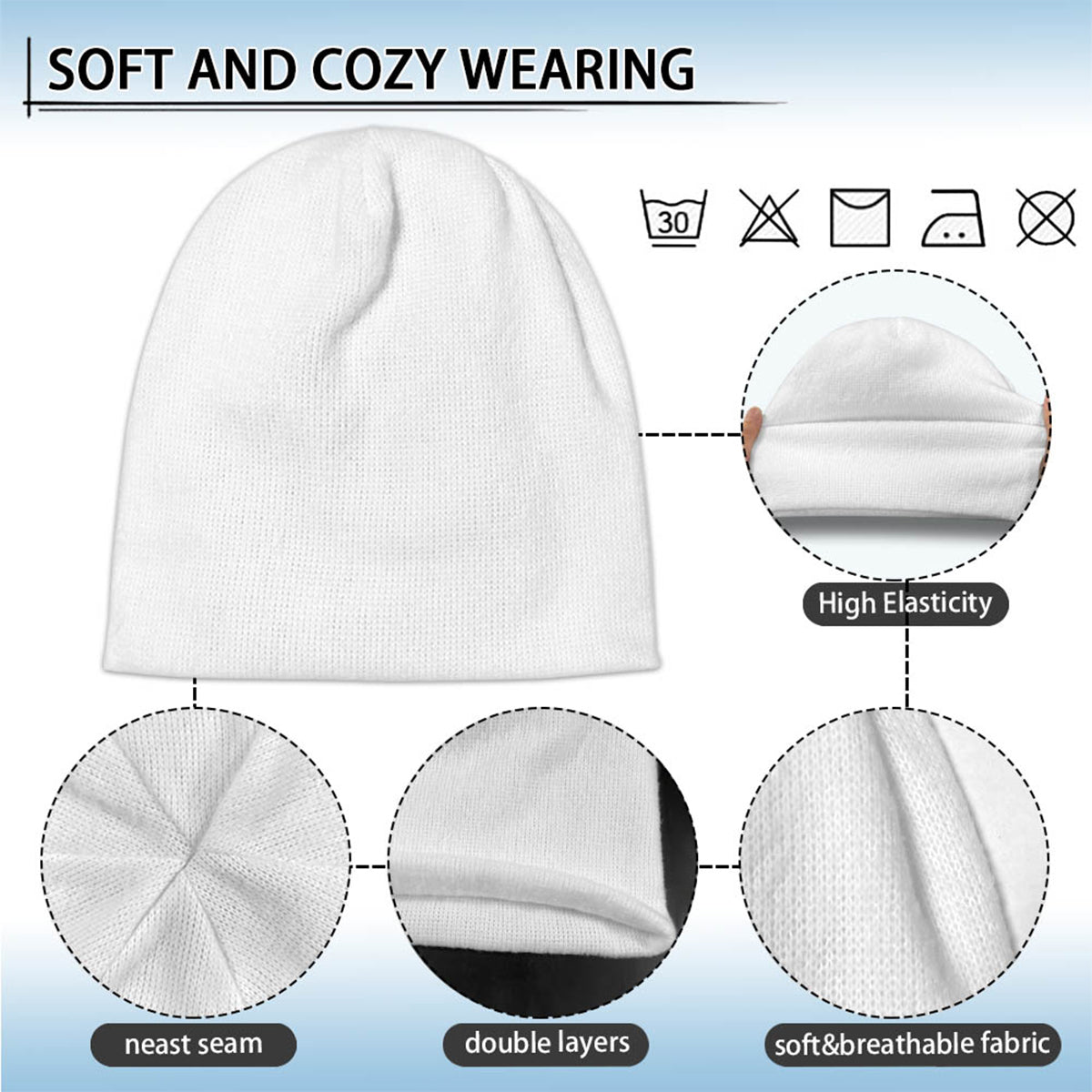 Love Cars - Personalized Kid Beanie Hat With Patches