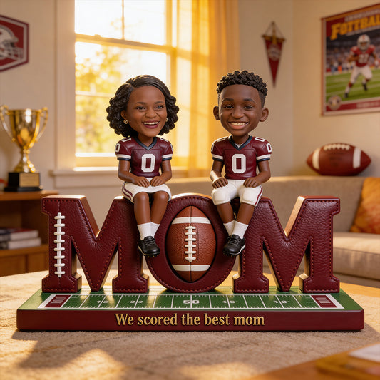 Football Mom Gift Idea - Personalized Football Custom Shaped Acrylic Plaque
