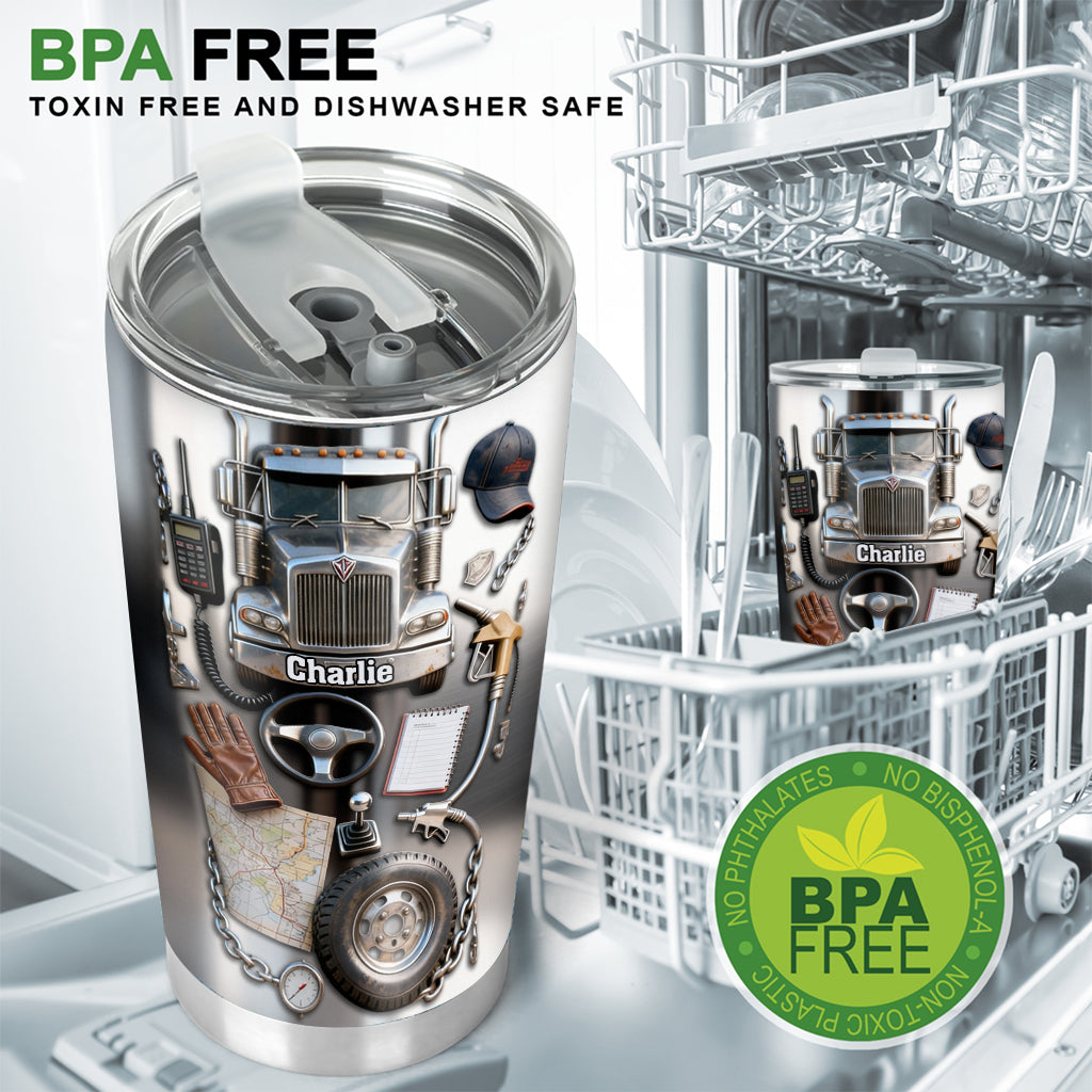 Truck Driver - Personalized Trucker Tumbler