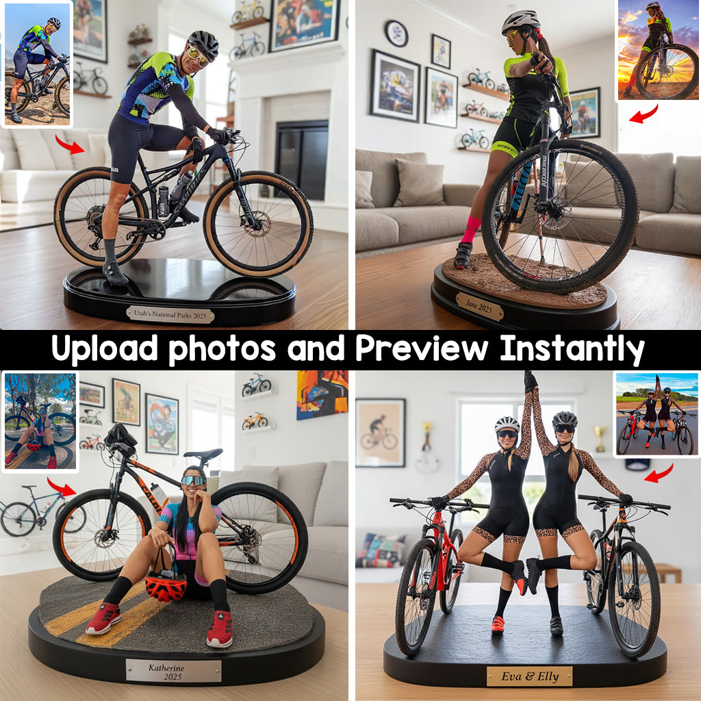 Custom Any Photo - Personalized Cycling Custom Shaped Acrylic Plaque