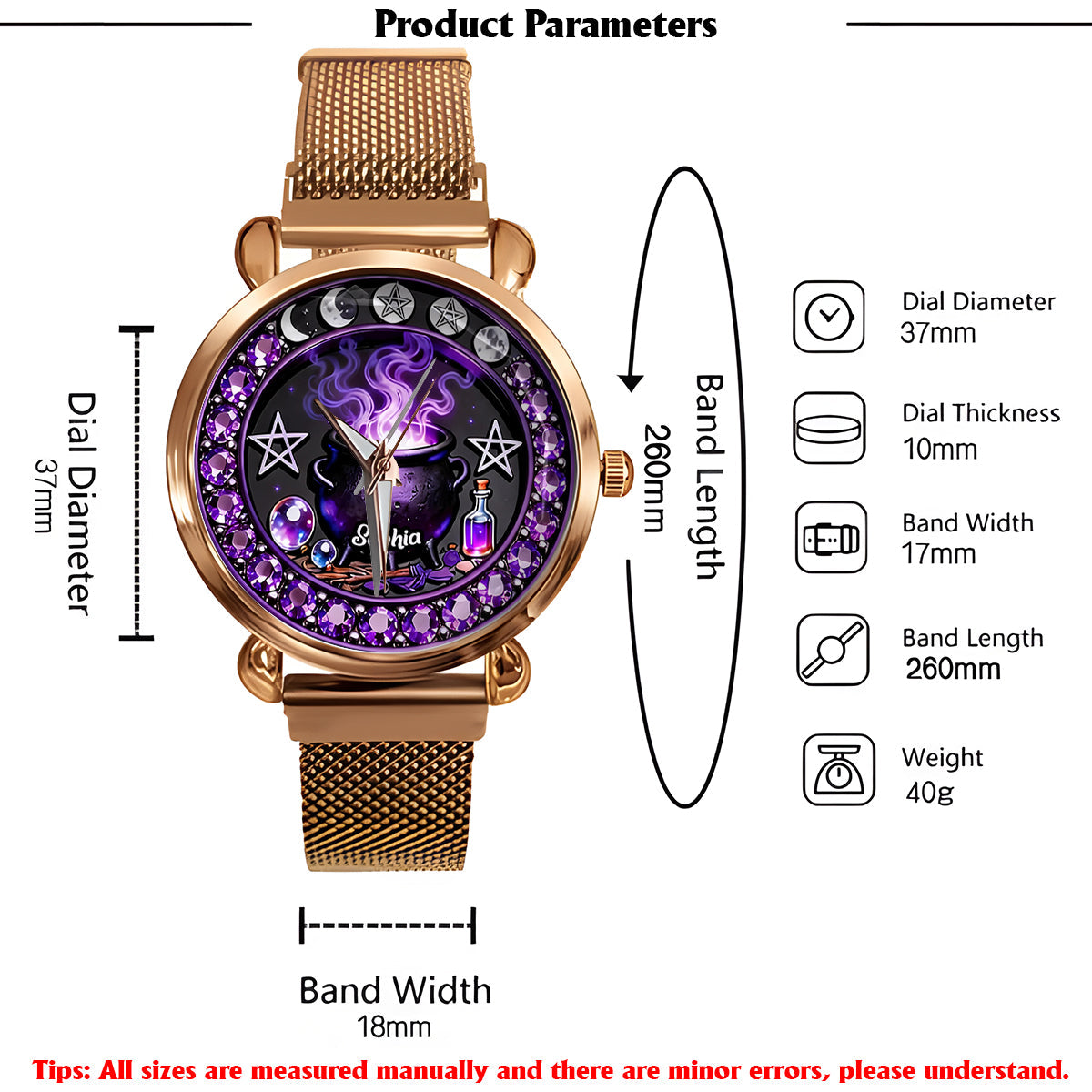 Magical Witch - Personalized Witch Women Hand Watch