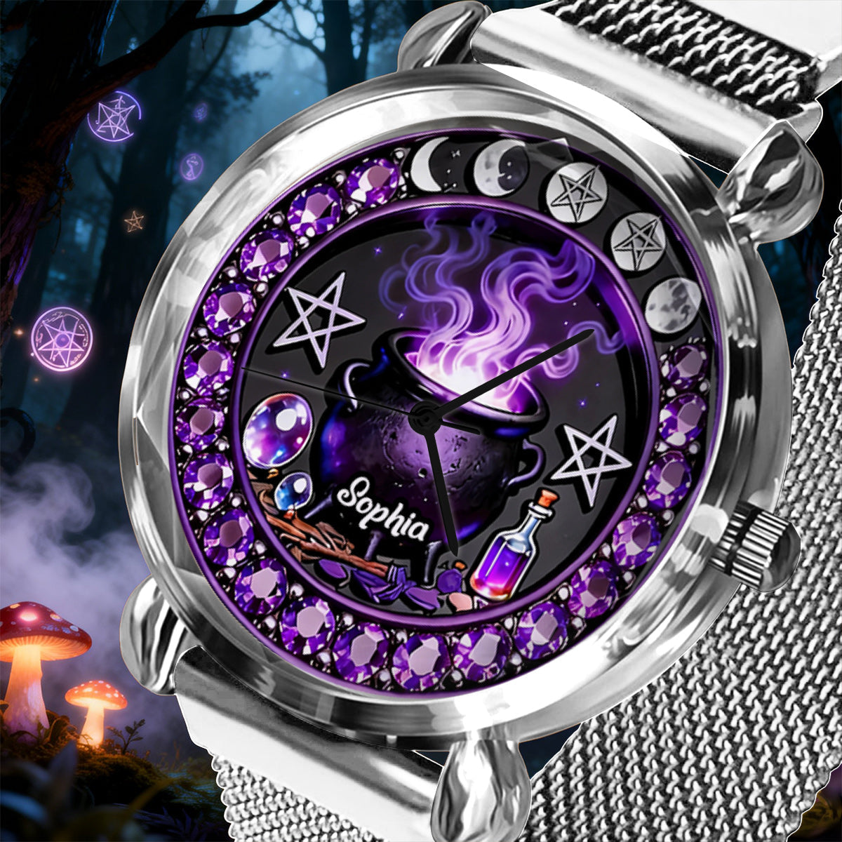 Magical Witch - Personalized Witch Women Hand Watch