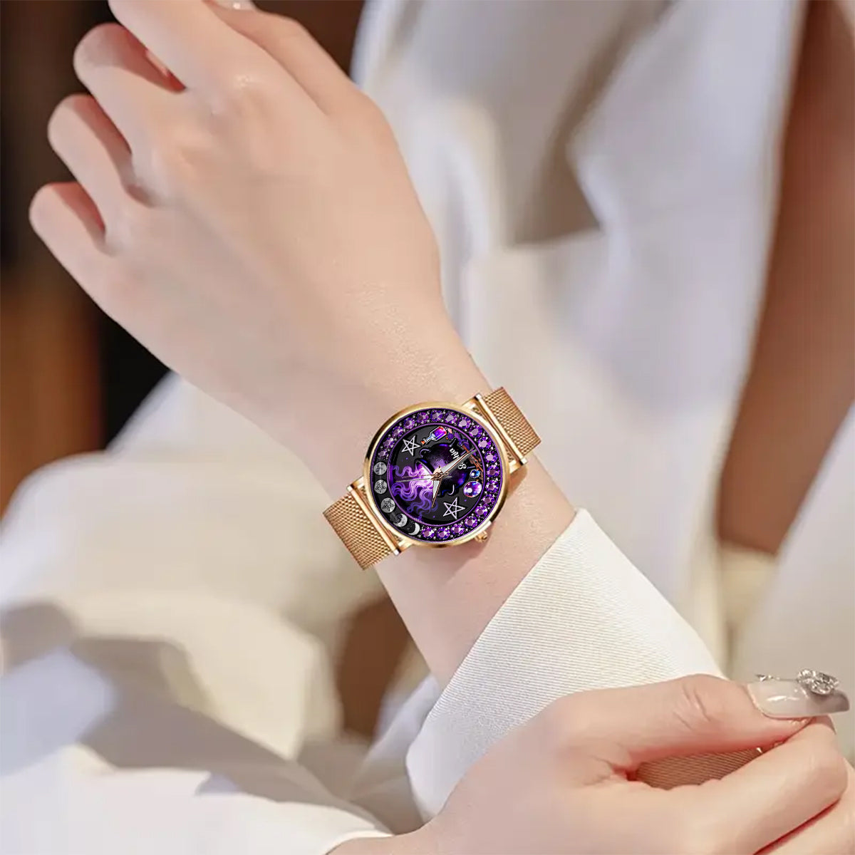 Magical Witch - Personalized Witch Women Hand Watch