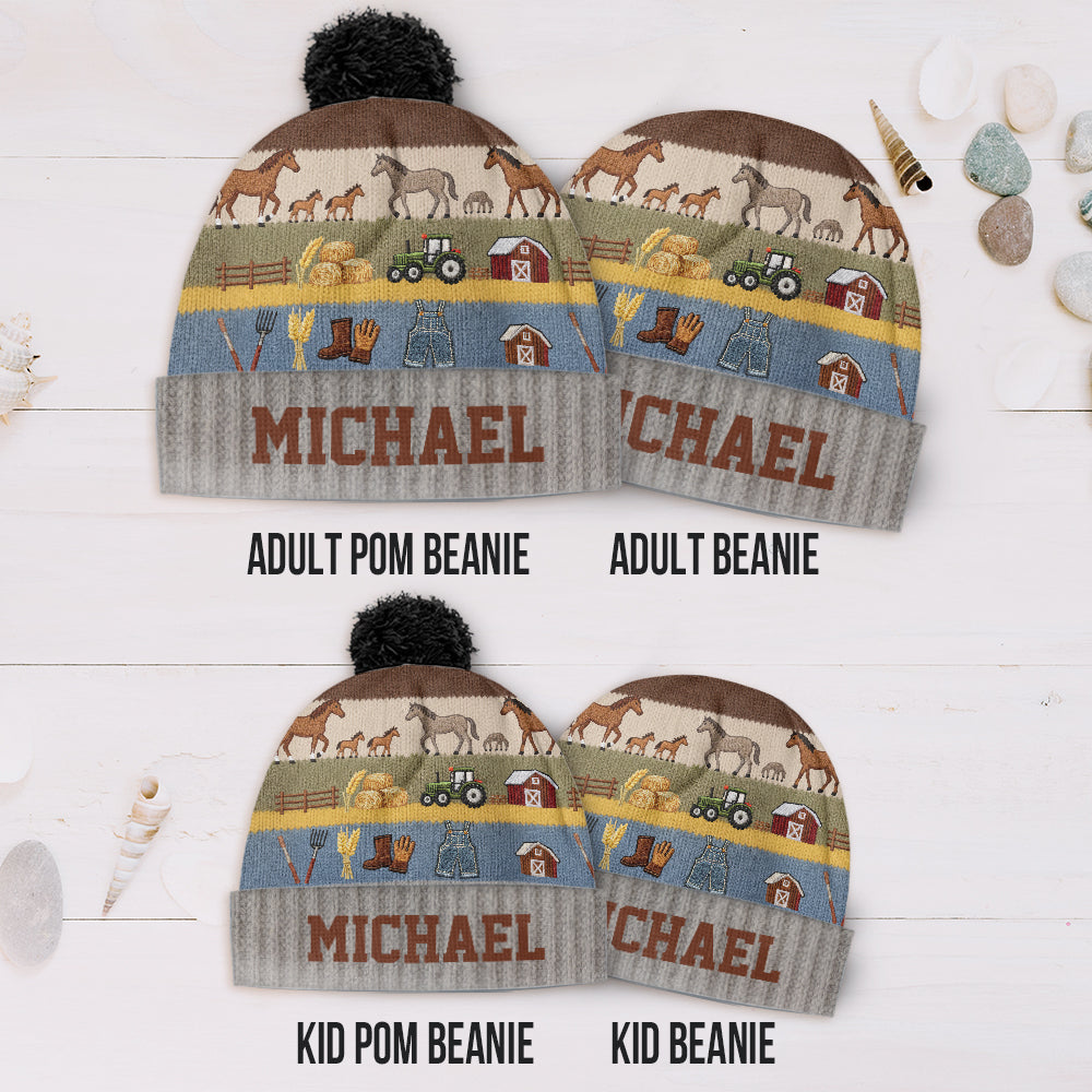 Farmer Beanie Hat - Personalized Farmer Beanie Hat