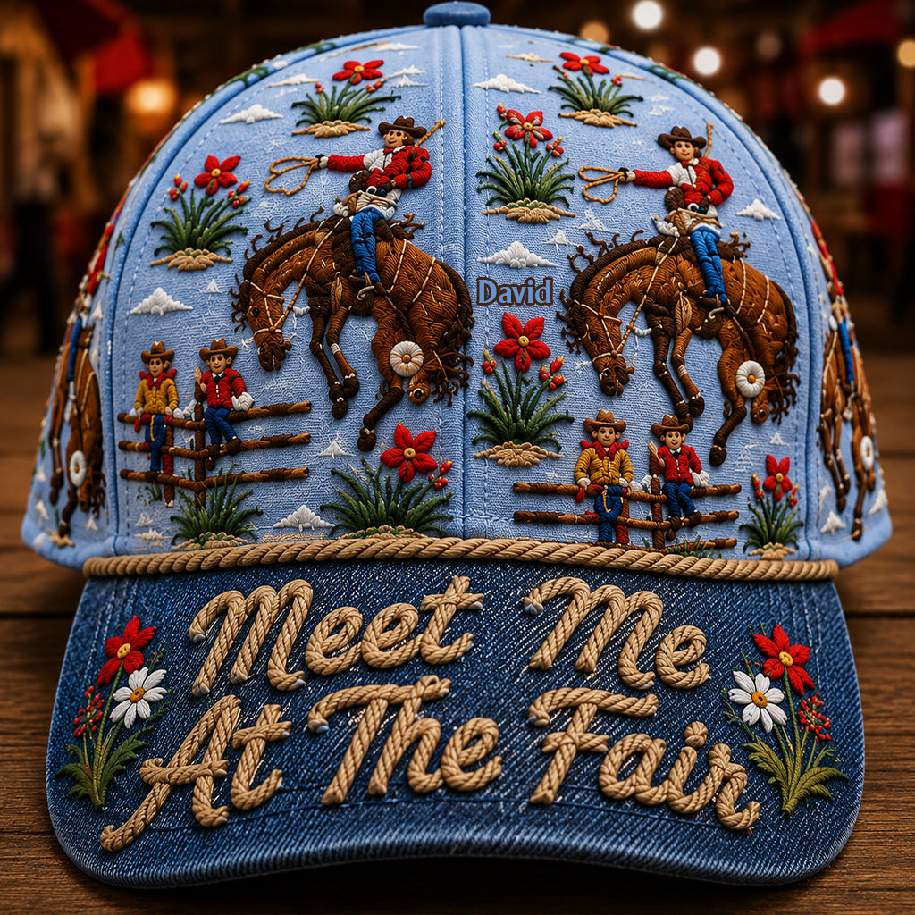 Meet Me At The Fair - Personalized Western Outfit Classic Cap