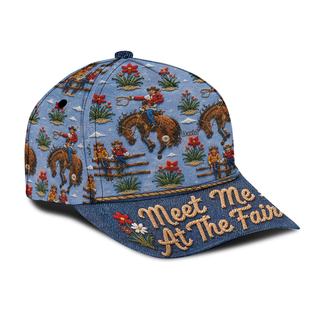 Meet Me At The Fair - Personalized Western Outfit Classic Cap