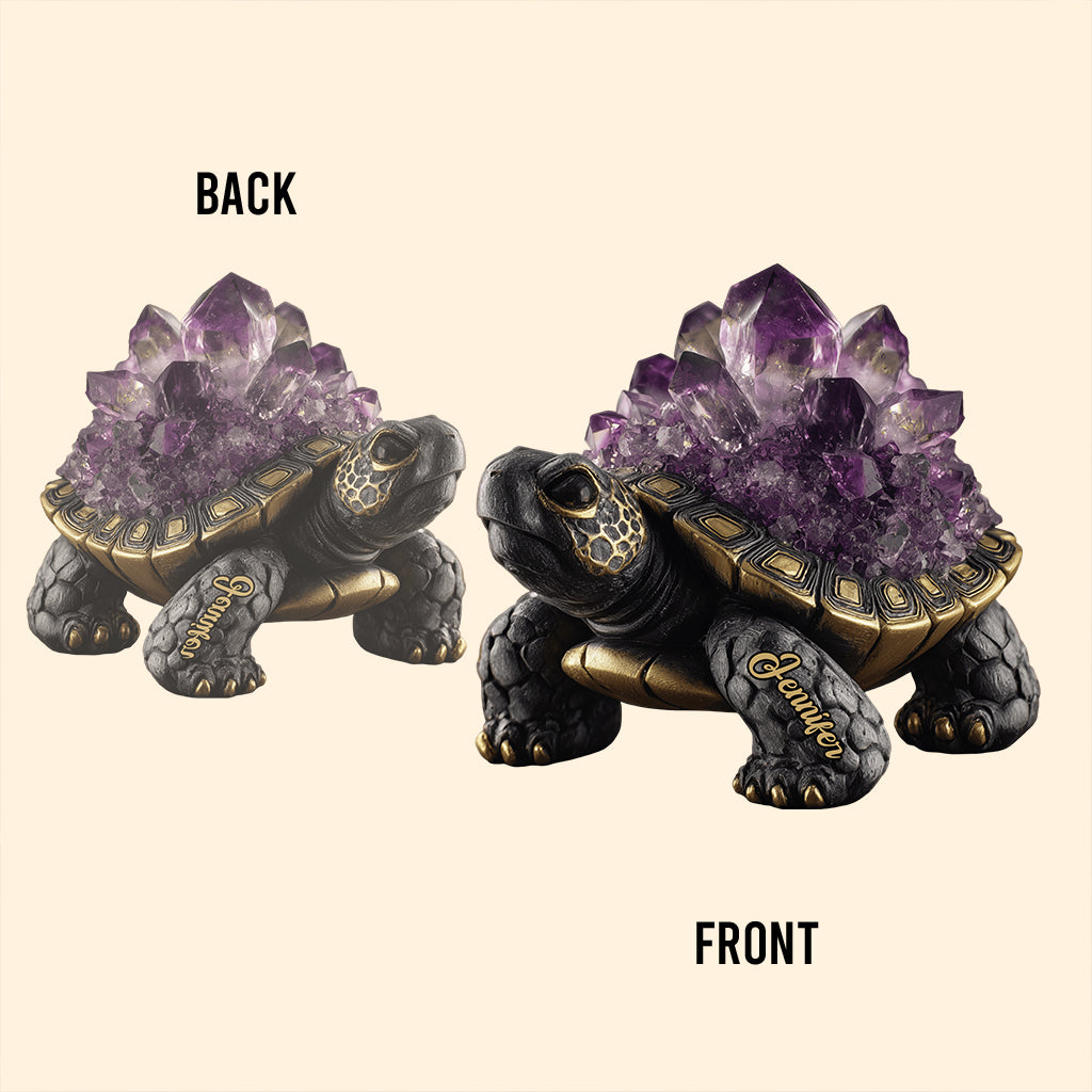 Amethyst/ Rose Quartz/ Ruby/... Style Turtle - Personalized Turtle Custom Shaped Acrylic Plaque