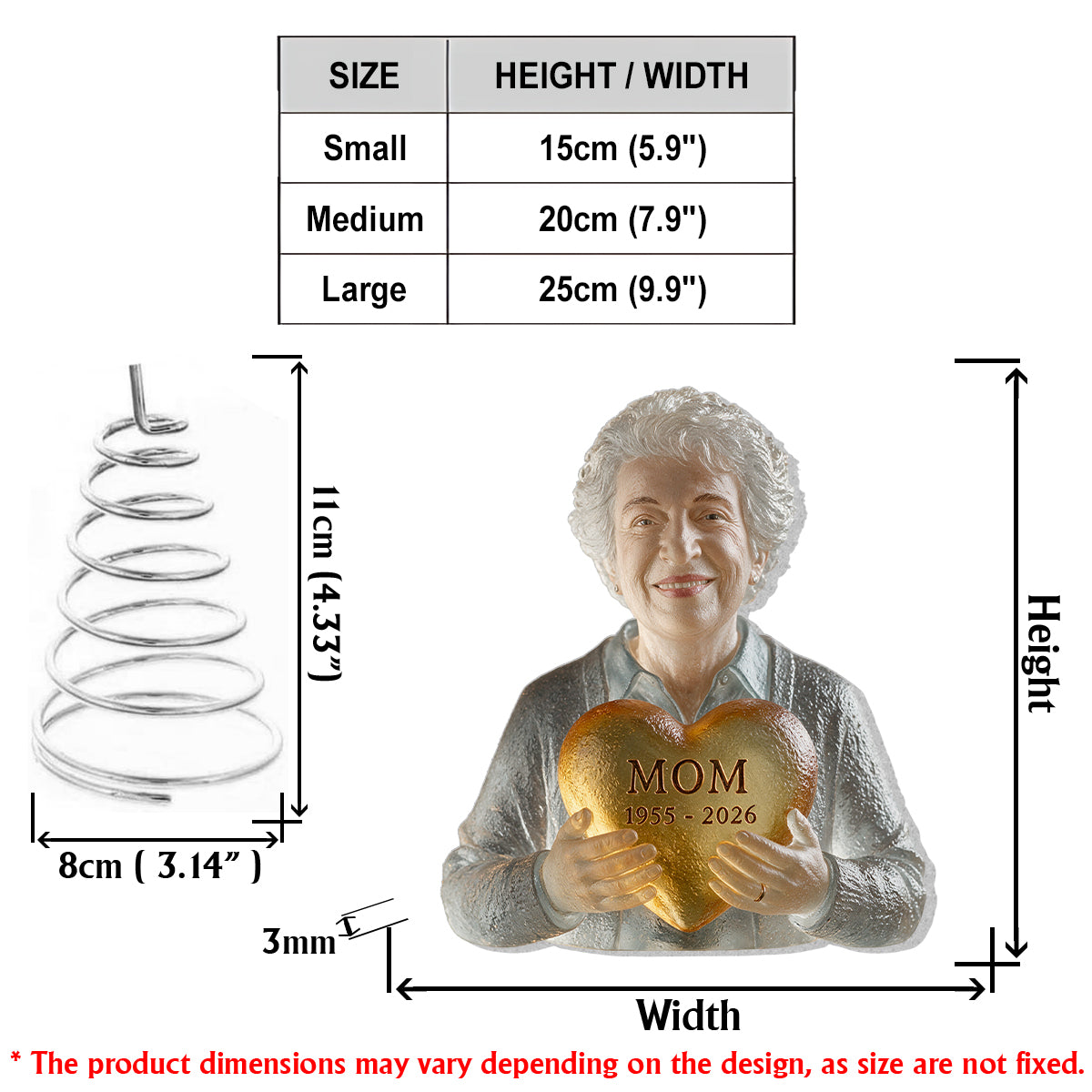 Rest In Peace - Personalized Memorial LED Light Tree Topper