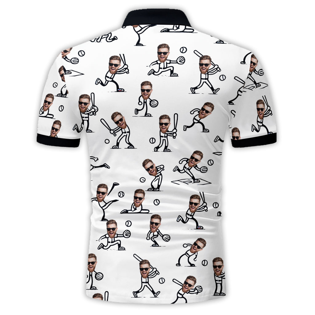 Gift For Baseball Dad, Husband, Son... - Personalized Baseball Polo Shirt