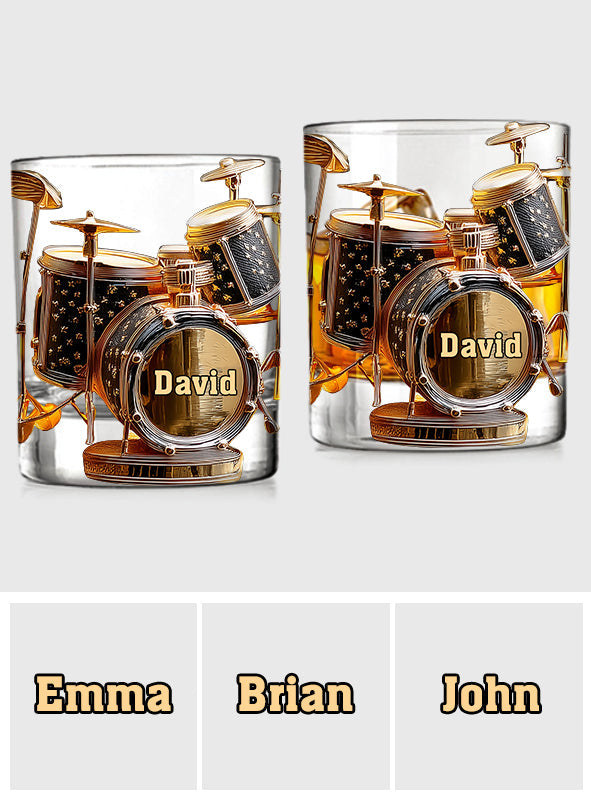 Awsome Drumer - Personalized Drummer Whiskey Glass