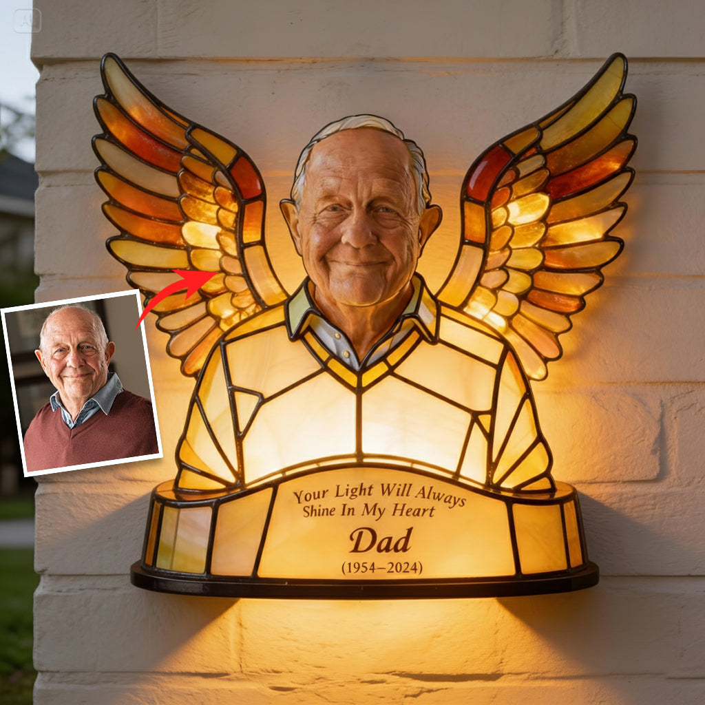 Your Light Will Always Shine - Personalized Memorial LED Light Acrylic Sign