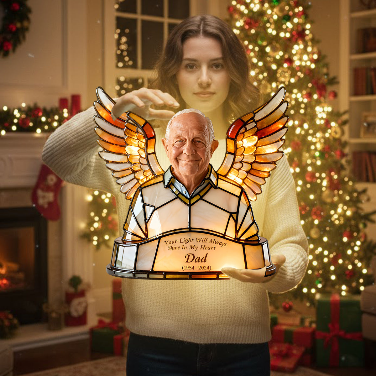 Your Light Will Always Shine - Personalized Memorial LED Light Acrylic Sign