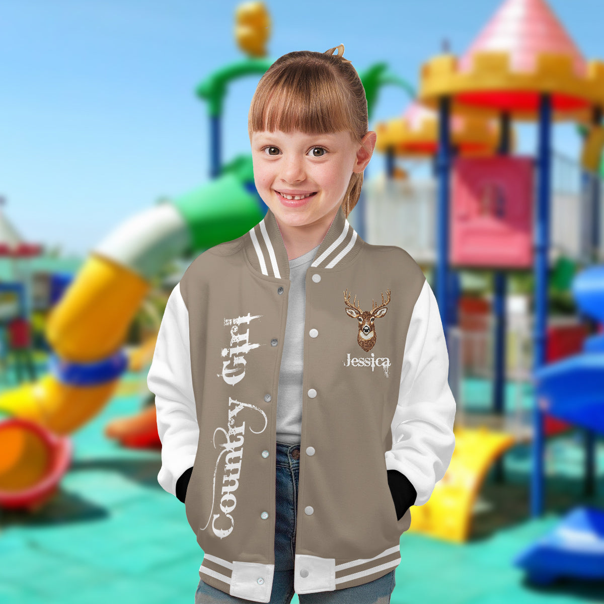 Country Girl - Personalized Hunting Varsity Jacket