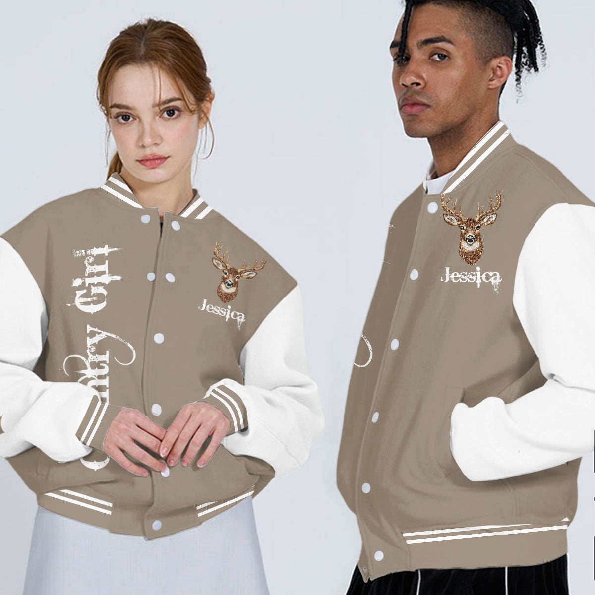 Country Girl - Personalized Hunting Varsity Jacket