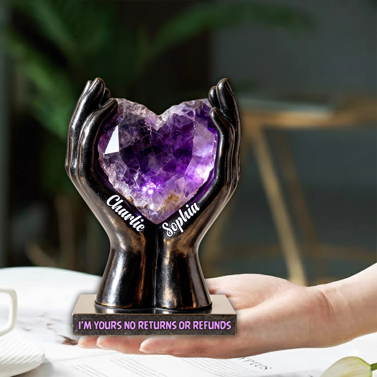 Till Death Do Us Part - Personalized Couple Custom Shape Acrylic Flower Vase