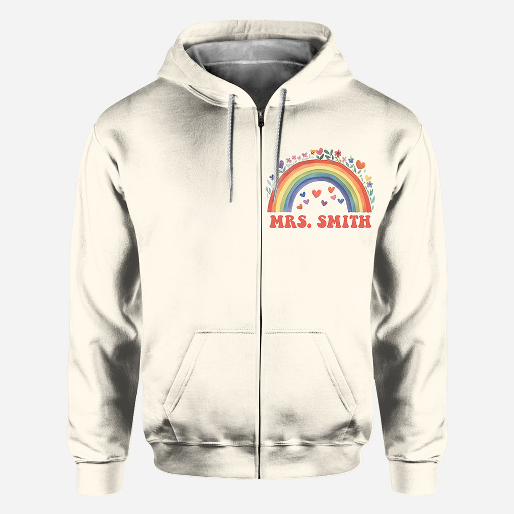 Everyone Is Welcome Here - Personalized Teacher All Over Shirt