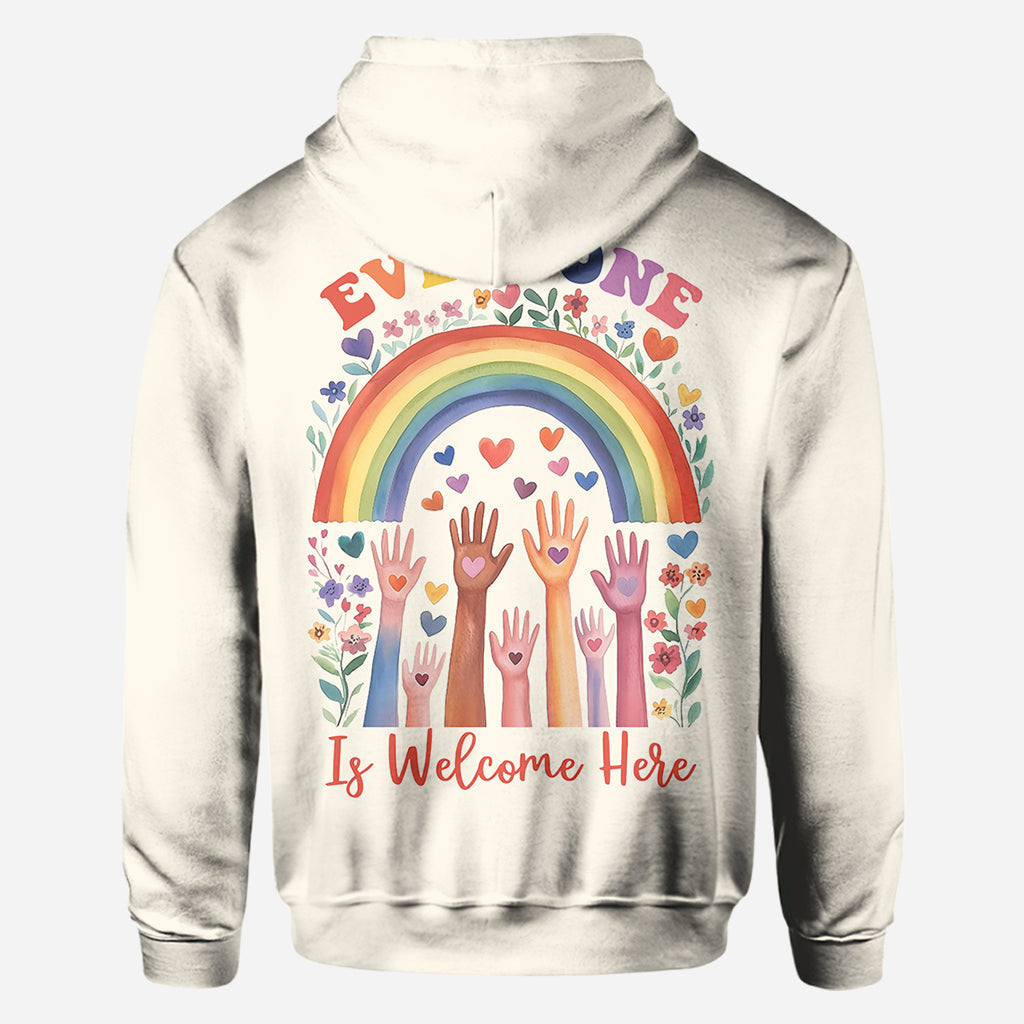 Everyone Is Welcome Here - Personalized Teacher All Over Shirt