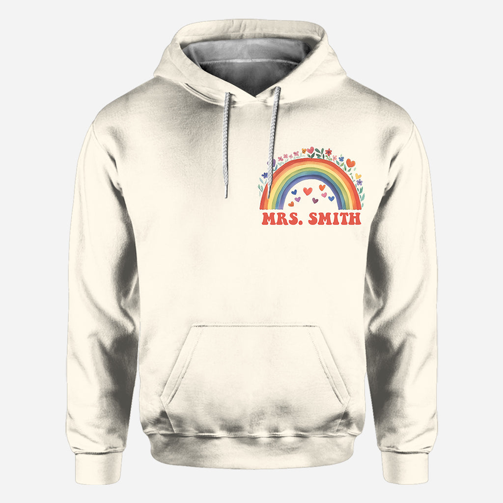 Everyone Is Welcome Here - Personalized Teacher All Over Shirt