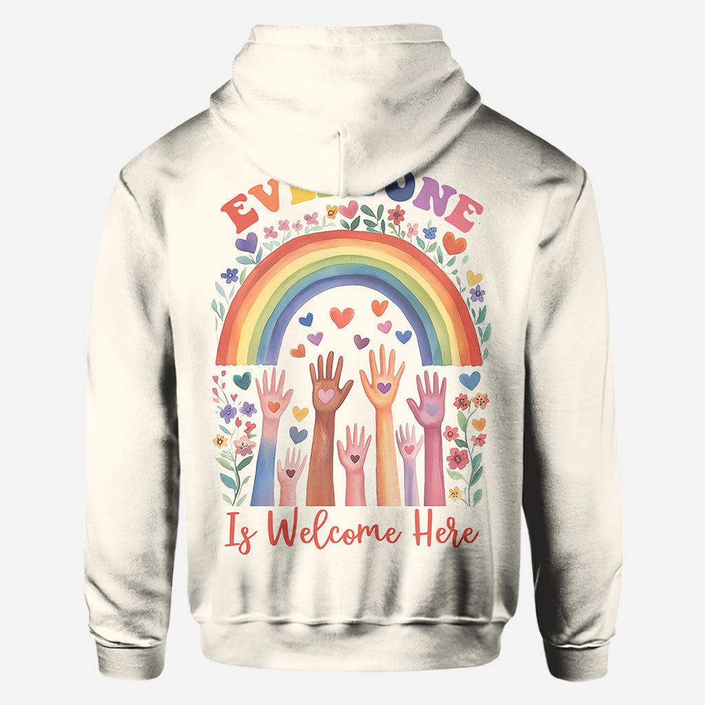 Everyone Is Welcome Here - Personalized Teacher All Over Shirt