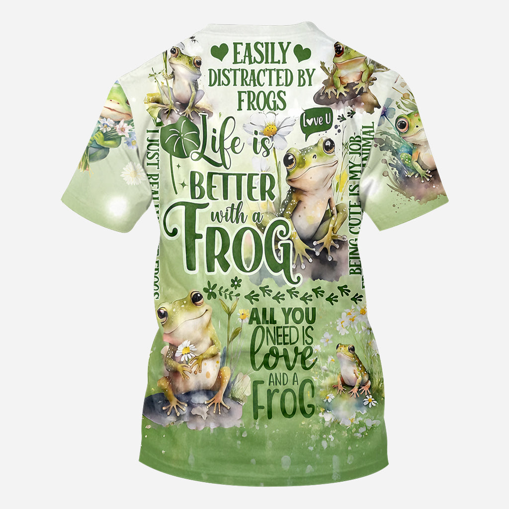 Life Is Better With Frogs - Personalized Frog All Over Shirt