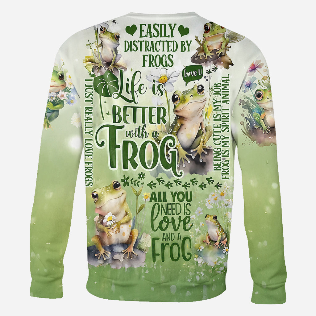 Life Is Better With Frogs - Personalized Frog All Over Shirt