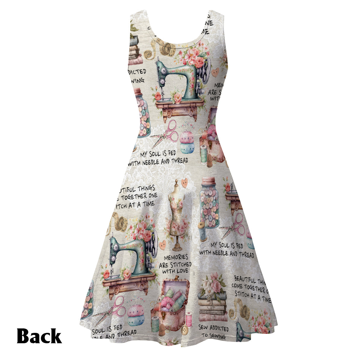 Love Sewing - Personalized Sewing Sleeveless Dress