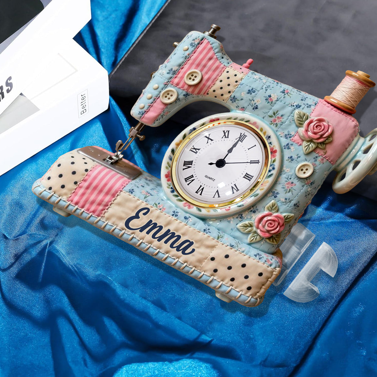 Love Sewing - Personalized Sewing Acrylic Clock Plaque
