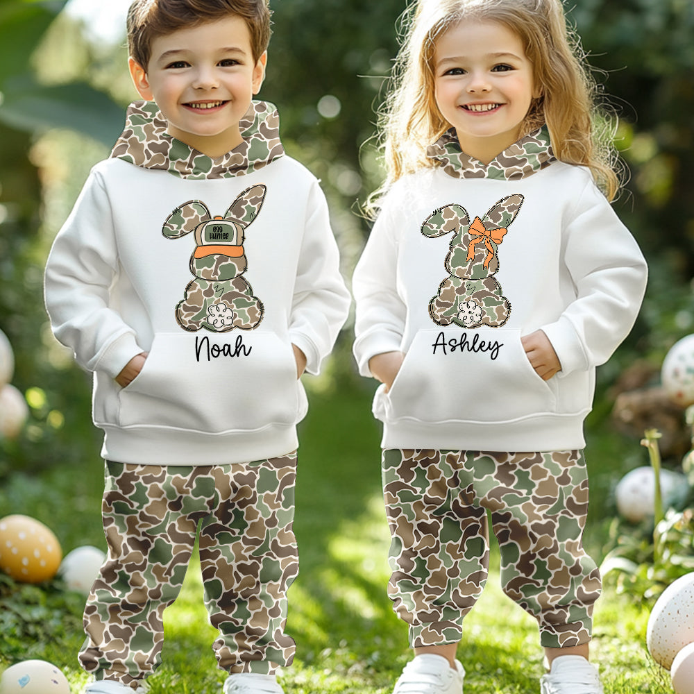 Egg Hunter - Personalized Kid Hoodie & Kid Jogger Sweatpants